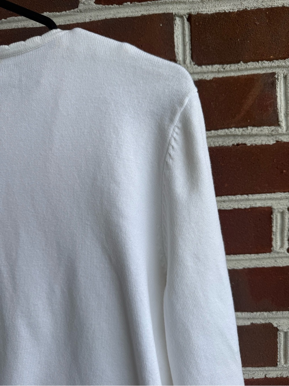 Jones New York Sport White Knit 2-piece Cardigan Tank Twin w/ Scoop Neck Shell L - Picture 5 of 10